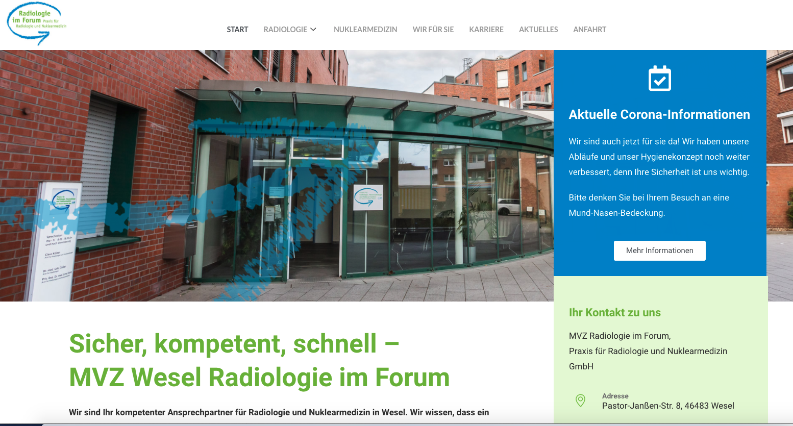 You are currently viewing MVZ Radiologie im Forum mit neuer Website